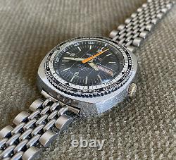BULER GMT SEAWIND Worldtime Diver Automatic Wristwatch 44 mm ca. 1970