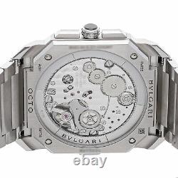BVLGARI Octo Finissimo Chronograph GMT Auto Steel Mens Bracelet Watch 103467