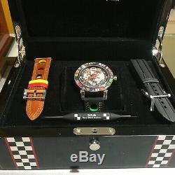 B. R. M Limited Edition World Dial Time Zone Titanium Watch GMT6