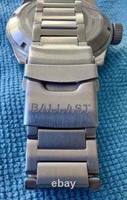 Ballast Swiss Quartz GMT Watch 48mm Stainless Steel Blue Dial 200M