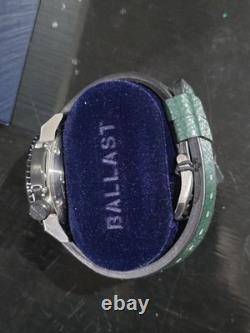 Ballast Torbay Automatic GMT Periscope Green Men's Watch With Canteen Crown