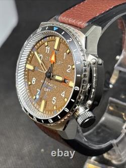 Ballast Torbay GMT Automatic Watch Brown Dial Model BL-3152-05 Super Unique