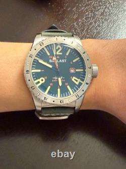 Ballast Trafalgar BL-3149 GMT Diver 45mm Green Dial Box & Papers