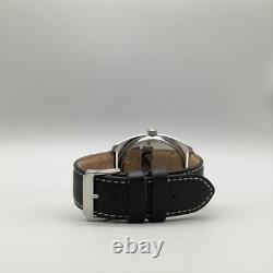 Balmer GMT Mens Watch 43mm Blue Dial GMT Date Automatic 48529-SS Swiss Leather