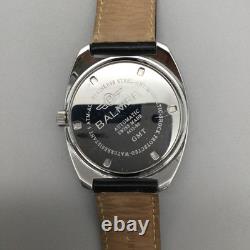 Balmer GMT Mens Watch 43mm Blue Dial GMT Date Automatic 48529-SS Swiss Leather