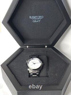Bamford Rotiform GMT Men's Swiss Automatic Watch White Dial 40mm