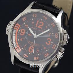 Beautiful HAMILTON Khaki AIR RACE GMT Worldtimer Swiss Automatic Watch. ETA 2836