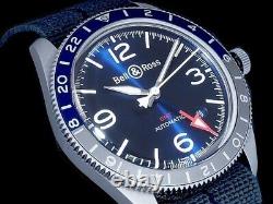 Bell & Ross BR V2-93 Vintage GMT BRV293-BLU-STSF TO25963