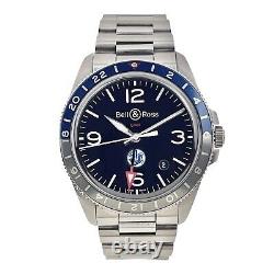 Bell & Ross V2 Stainless Steel GMT 41mm Automatic Men's Watch BRV2-93 Air France