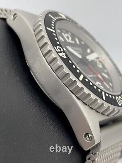 Benarus World Diver Gmt Swiss Eta 2893-2 Automatic 45mm 500m Diver Blasted Steel