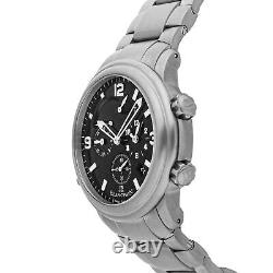 Blancpain Leman GMT Alarm Date Automatic 40mm Titanium Mens Watch 2041-1230-98B
