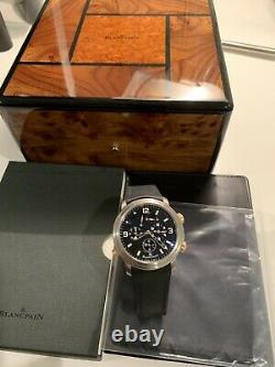 Brand New Blancpain Leman Reveil GMT Alarm Titanium & Rose Gold 2041-12A30-64B