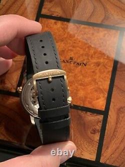 Brand New Blancpain Leman Reveil GMT Alarm Titanium & Rose Gold 2041-12A30-64B