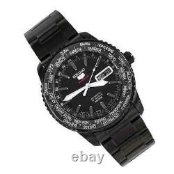 Brand New SEIKO 5 Sports SRP129K1 Automatic Watch 4R36 Steel World Time GMT