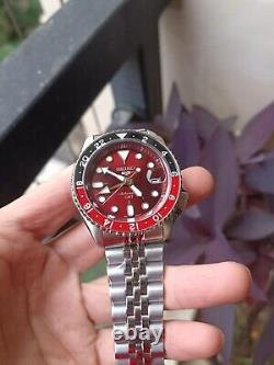 Brand New Seiko 5 Sport SSK031K1 GMT Passion Red Automatic Men's Watch