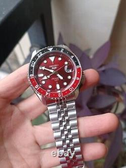 Brand New Seiko 5 Sport SSK031K1 GMT Passion Red Automatic Men's Watch
