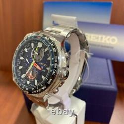 Brand New Seiko Prospex SSC549P1 Sapphire GMT World Time Solar V195 Watch