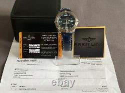 Breitling Aerospace E65062 Chronograph Titanium + Breitling Blue Leather Strap