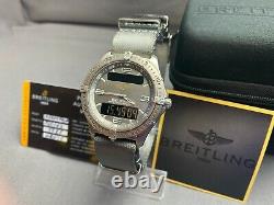 Breitling Aerospace E65062 Titanium Gold with Breitling Canvas Strap (Box+Cert)