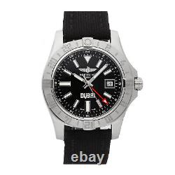 Breitling Avenger II GMT Auto 43mm Steel Mens Strap Watch Date A3239011/BD90