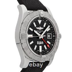 Breitling Avenger II GMT Auto 43mm Steel Mens Strap Watch Date A3239011/BD90