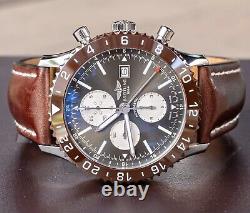 Breitling Chronoliner 46 Bronze $8K MSRP Boxes Ceramic GMT Box Brown Y24310