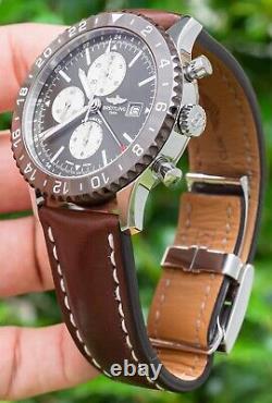 Breitling Chronoliner 46 Bronze $8K MSRP Boxes Ceramic GMT Box Brown Y24310