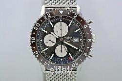 Breitling Chronoliner 46mm Stainless Steel Ceramic Bezel Watch Refy2431033/q621