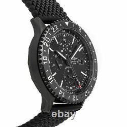 Breitling Chronoliner Auto Blacksteel Mens Strap Watch Date GMT M2431013/BF02