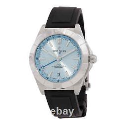 Breitling Chronomat GMT 40 Automatic Chronometer Ice Blue Dial Men's Watch