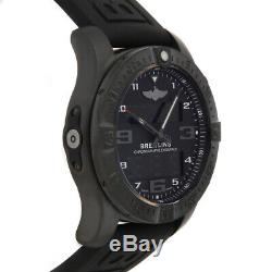 Breitling Exospace B55 Quartz Black Titanium Mens Strap Watch VB5510H1/BE45