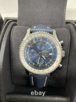 Breitling Navitimer World 46mm GMT Mens Watch A2432212-Offered In Preferred Blue
