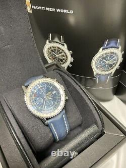 Breitling Navitimer World 46mm GMT Mens Watch A2432212-Offered In Preferred Blue
