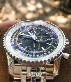 Breitling Navitimer World GMT 46mm A24322121B2A1 FULL SET Men's Watch Black Dial