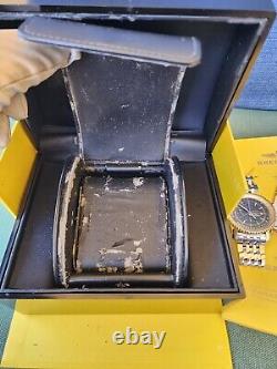 Breitling Navitimer World GMT Chronograph A24322 Blue Dial 46mm Watch +Papers