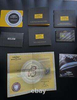 Breitling Navitimer World GMT Chronograph Steel Bracelet Black Dial 46 Full Set