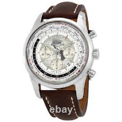 Breitling Transocean Chronograph Unitime Automatic White Dial Men's Watch