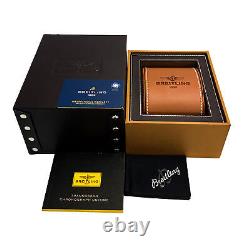 Breitling Transocean Chronograph Unitime Gold Auto 46mm Mens Watch RB0510U0/A733