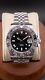 Bruce Wayne GMT 40mm Custom Sub Date Mod Watch Micro adjustment bracelet