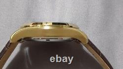 Bulova Men's Automatic GMT Brown Leather Calendar 43MM Watch 97B210 New
