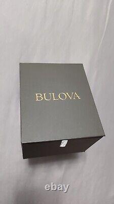 Bulova Men's Automatic GMT Brown Leather Calendar 43MM Watch 97B210 New