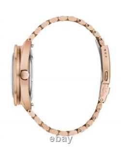 Bulova Men's Oceanographer GMT Automatic Rose Gold Root Beer Watch 41MM 97B215