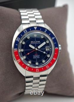 Bulova Men's Oceanographer Snorkel GMT Steel Watch 96B405