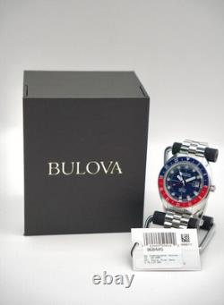 Bulova Men's Oceanographer Snorkel GMT Steel Watch 96B405