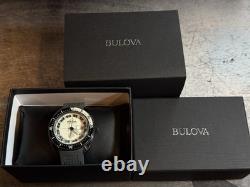 Bulova Oceanographer GMT Automatic White Dial Men's Watch 98B407