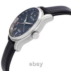 Bulova Wilton GMT Automatic Blue Dial Men's Watch 96B385