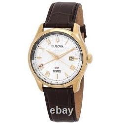 Bulova Wilton GMT Automatic Silver Dial Men's Watch 97B210