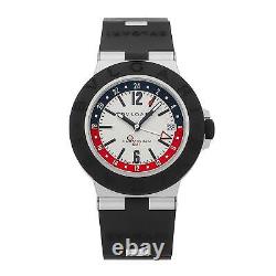 Bvlgari Bvlgari-Bvlgari Aluminium GMT Silver Dial 40mm Auto Watch Strap 103963