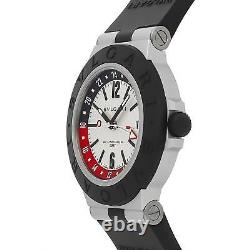 Bvlgari Bvlgari-Bvlgari Aluminium GMT Silver Dial 40mm Auto Watch Strap 103963
