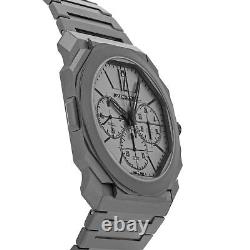Bvlgari Octo Finissimo Chronograph GMT Special Auto Titanium Mens Watch 103673